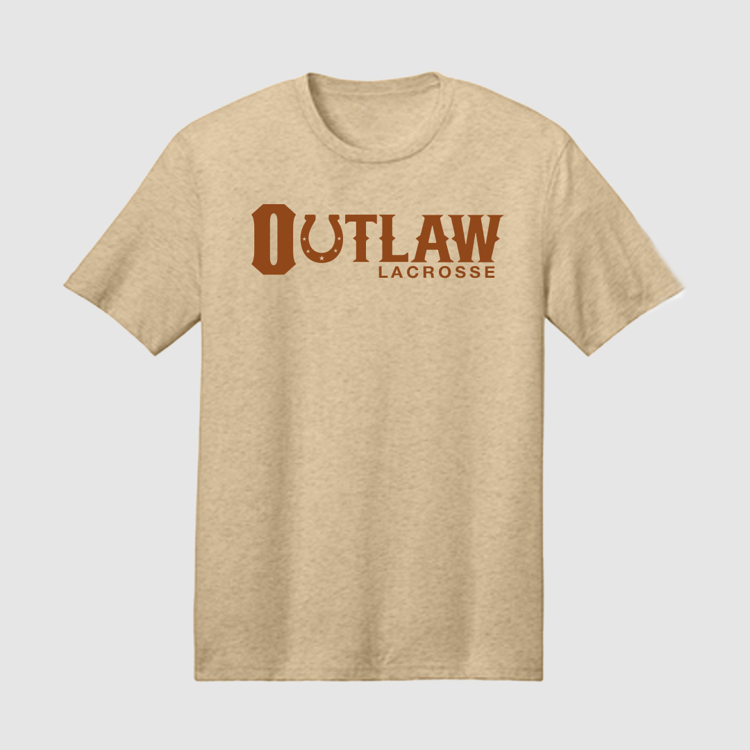 Outlaw Lacrosse Tee (Sand/Burnt Orange)