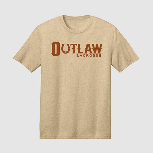 Outlaw Lacrosse Tee (Sand/Burnt Orange)